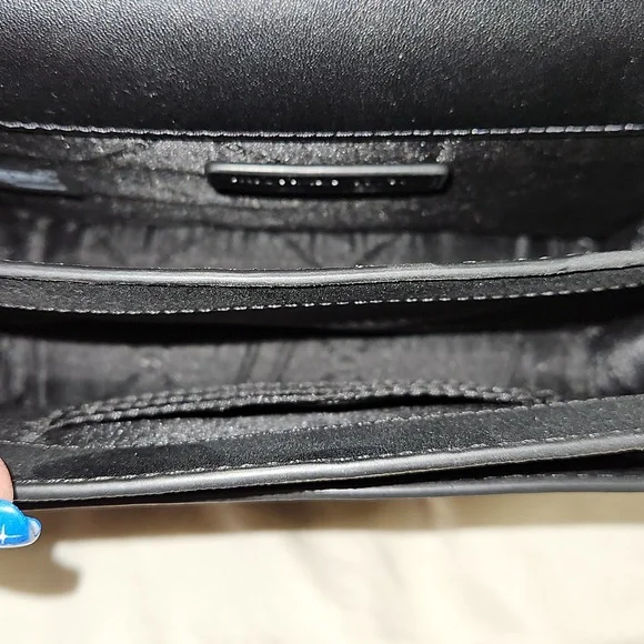 Michael Kors Dark Gray Crossbody Bag with Chain Strap - Picture 7 of 8